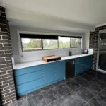 Customised outdoor kitchen with personalised colour and sleek design – Hills Wide Kitchens