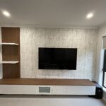 Hills Wide Kitchens - Customised entertainment unit with shelves