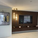 Hills Wide Kitchens - Floating Wood Panel TV Unit